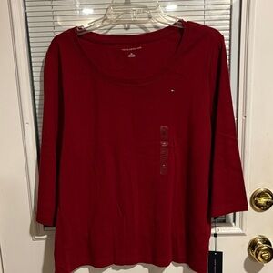Tommy Hilfiger Women's 3/4 Sleeve Shirt size 0x